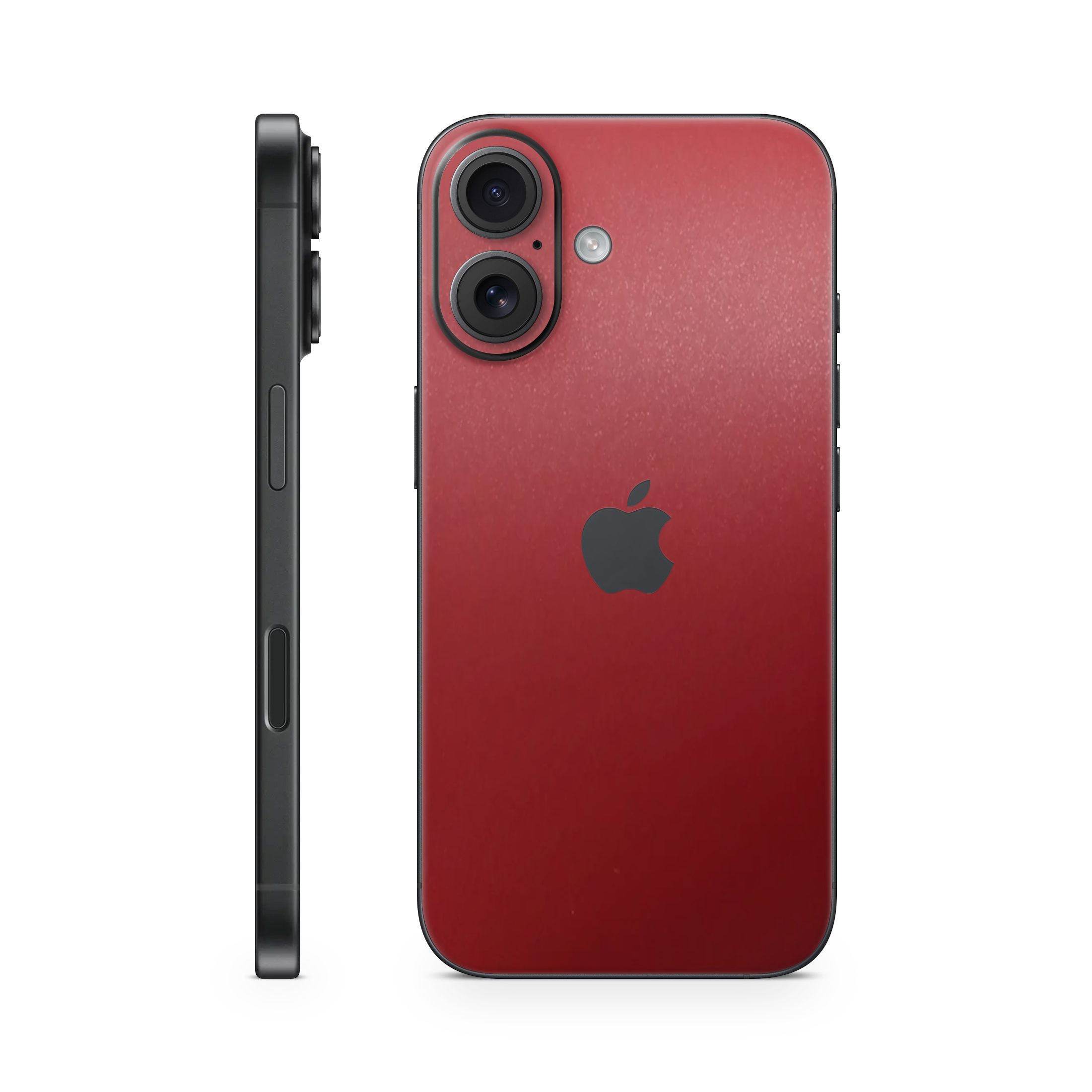 iPhone 16 Skin Matt red metallic