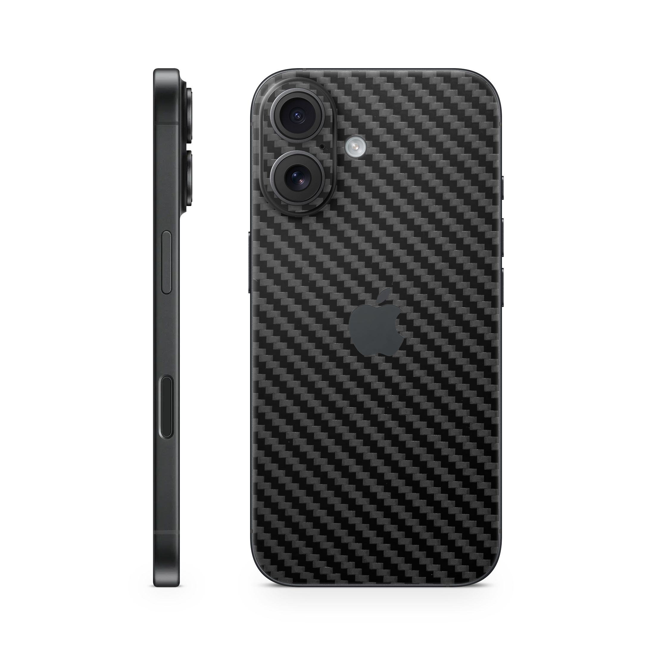 iPhone 16 Skin Carbon Schwarz