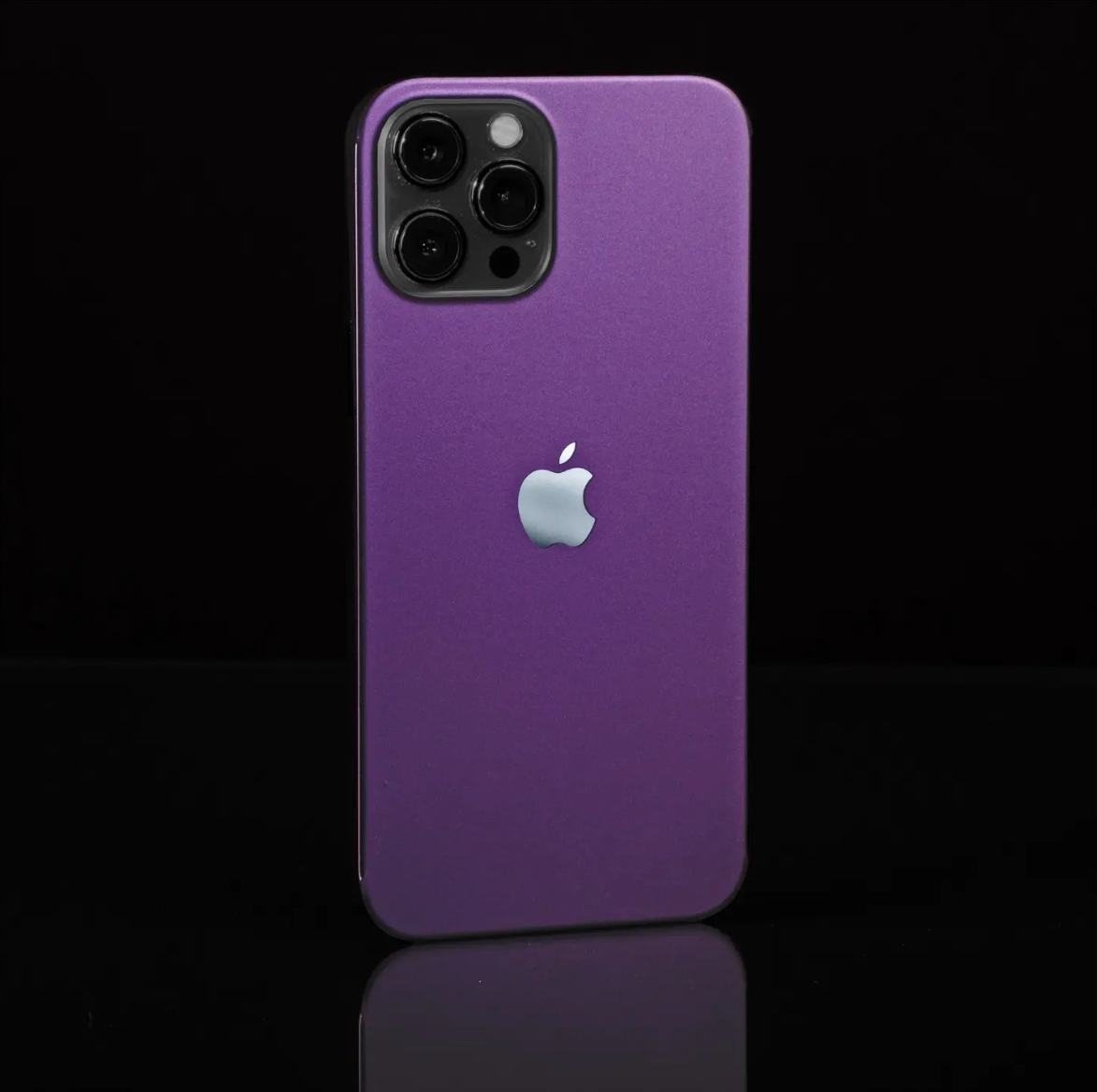 iPhone 12 Mini Skin Matt Purple Black