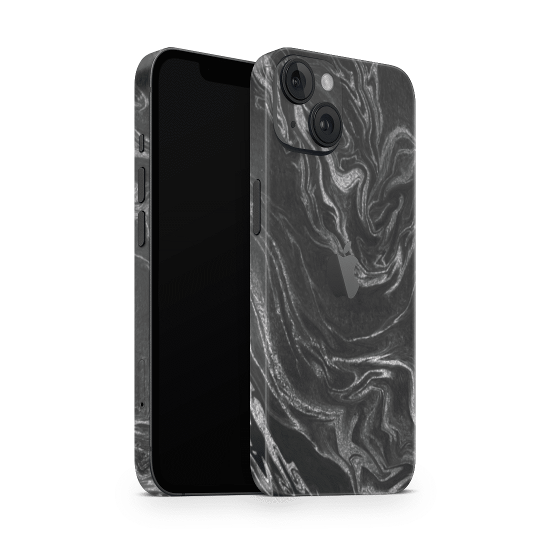 iPhone 14 plus Skin Black Silver