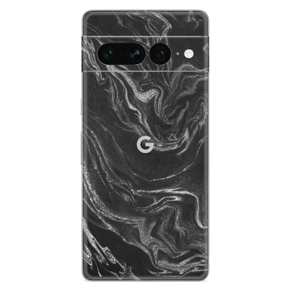 Google Pixel 7a Skin Black Silver