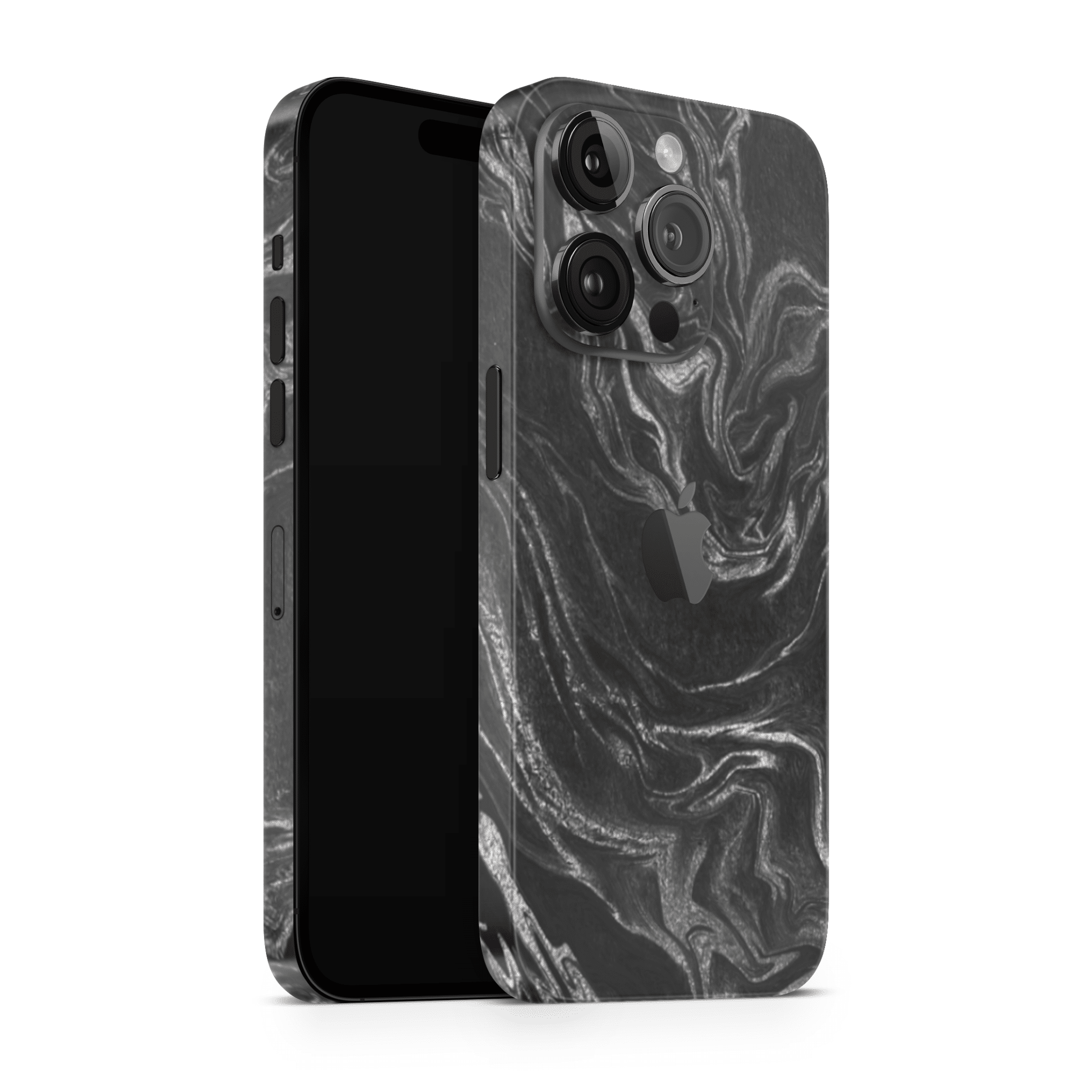 iPhone 16 par peau argent noir