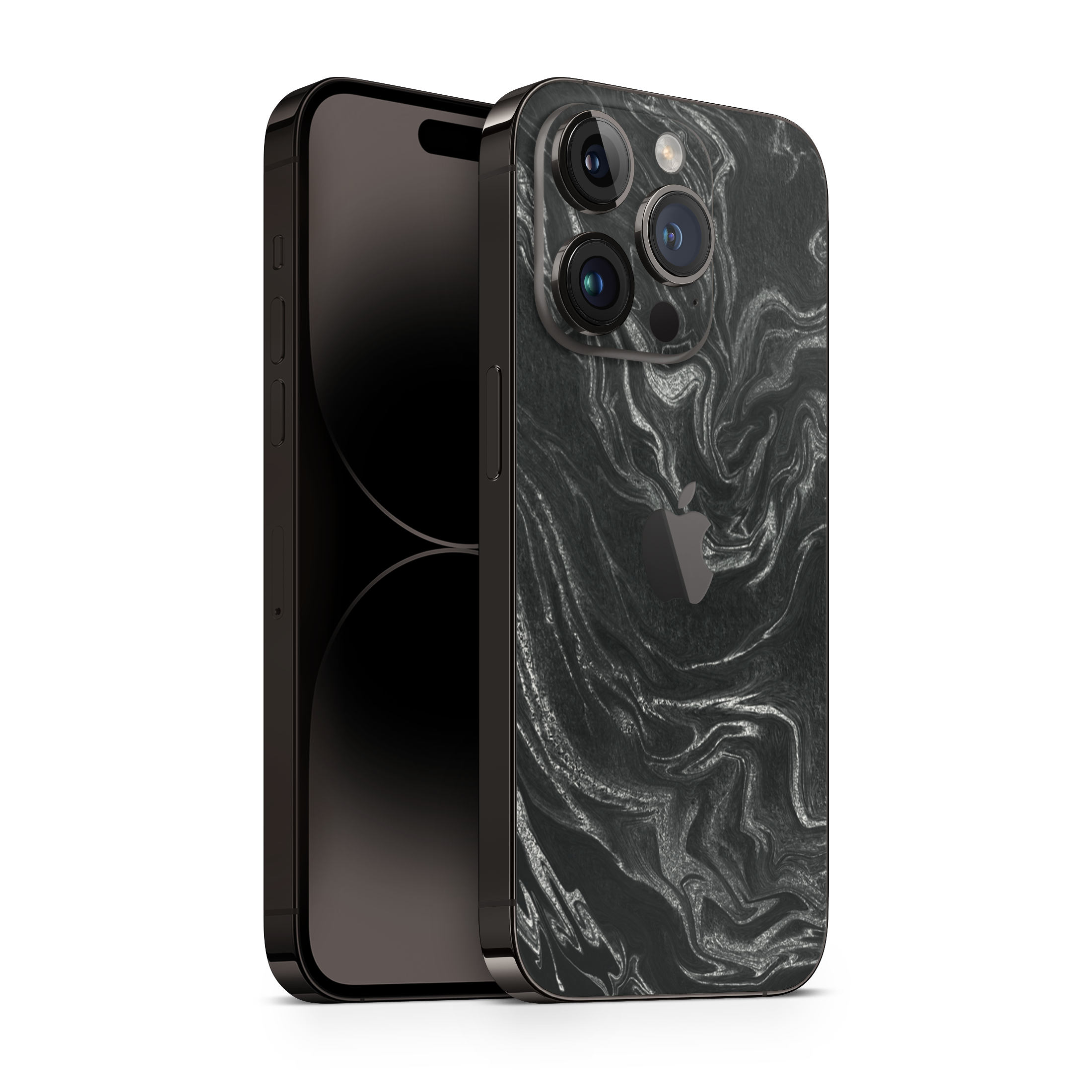 iPhone 16 par peau argent noir