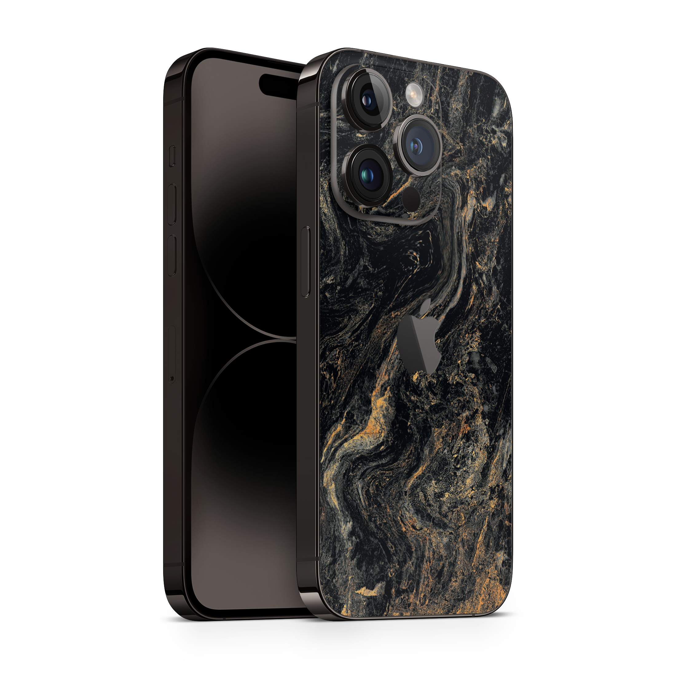 iPhone 16 Pro Max Skin Gold Black