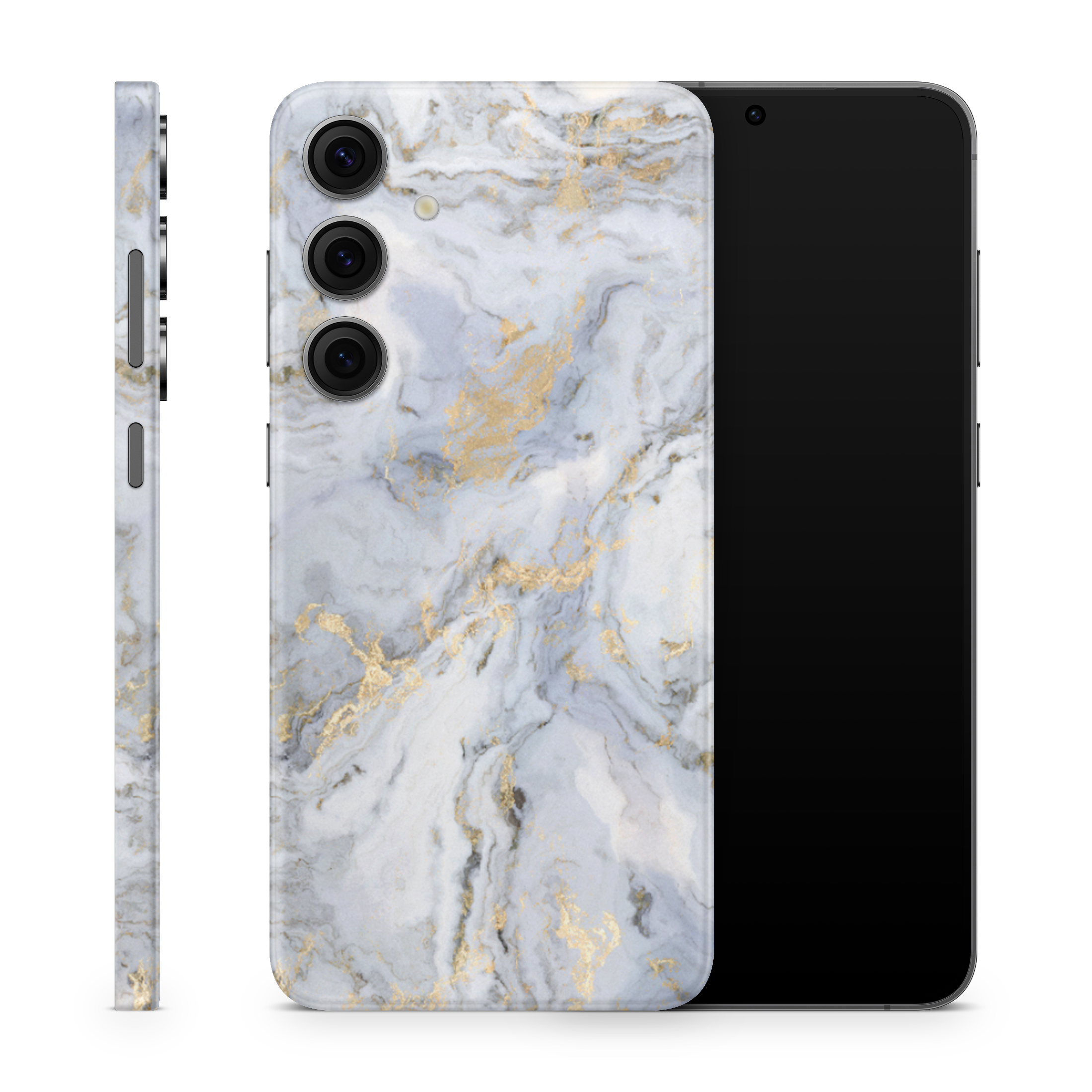 Galaxy S25 Skin Gold Marble