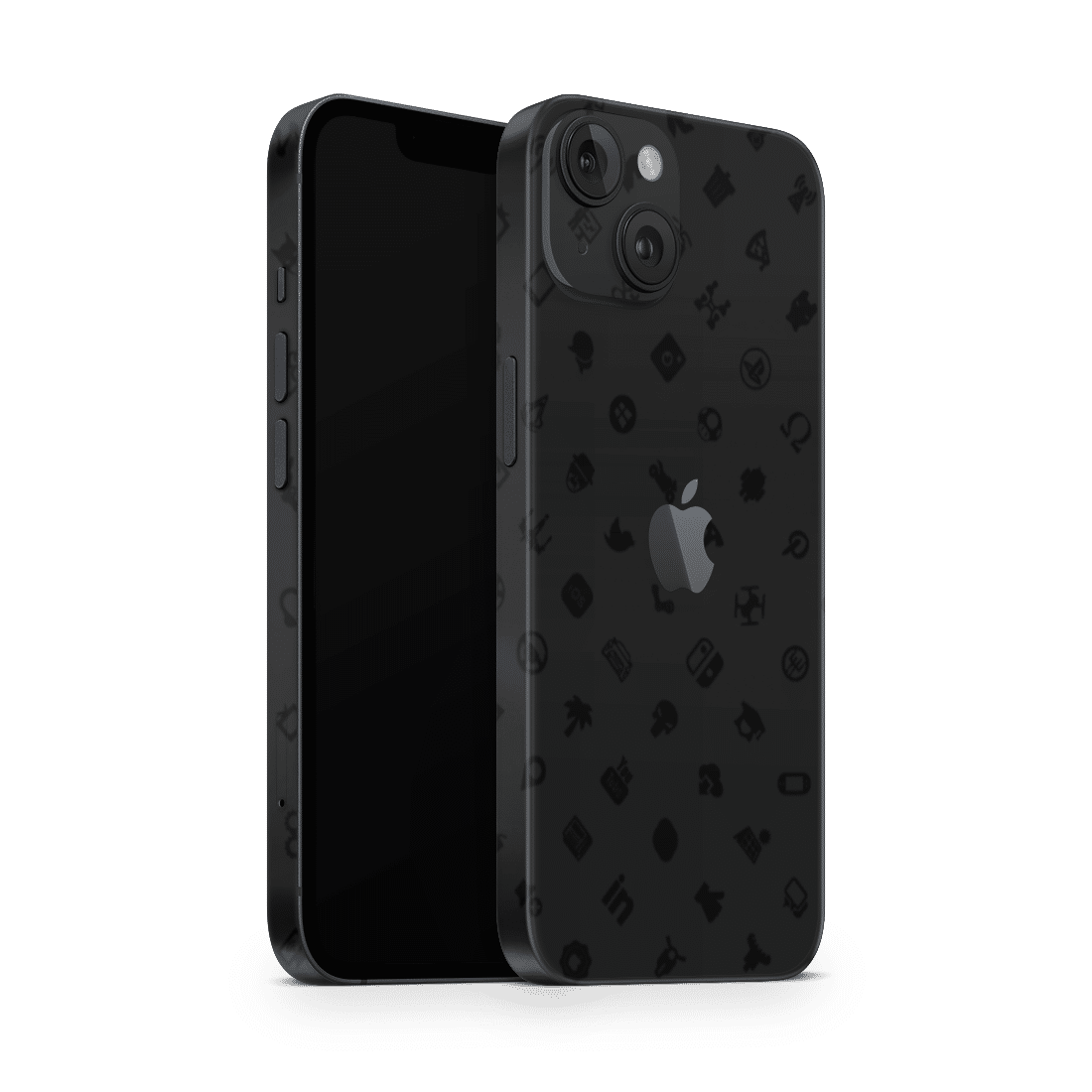 iPhone 14 Plus Skin Icons Black