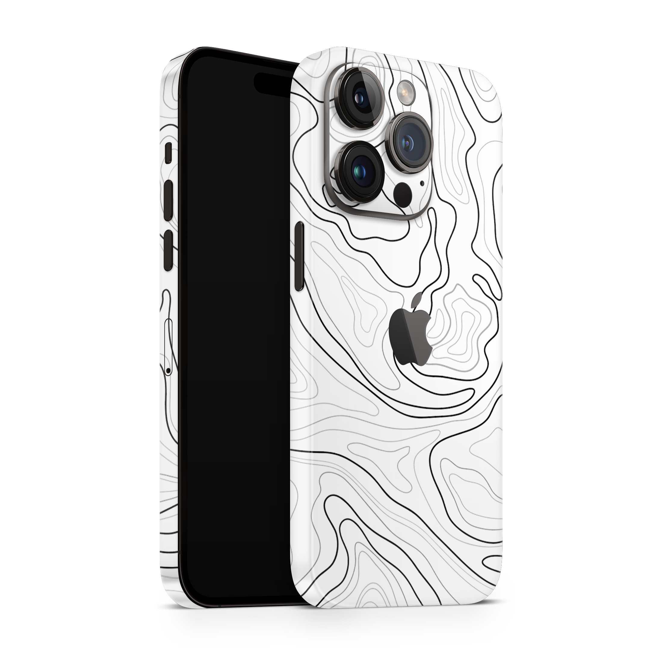 iPhone 15 Pro Max Skin Topo White Matt