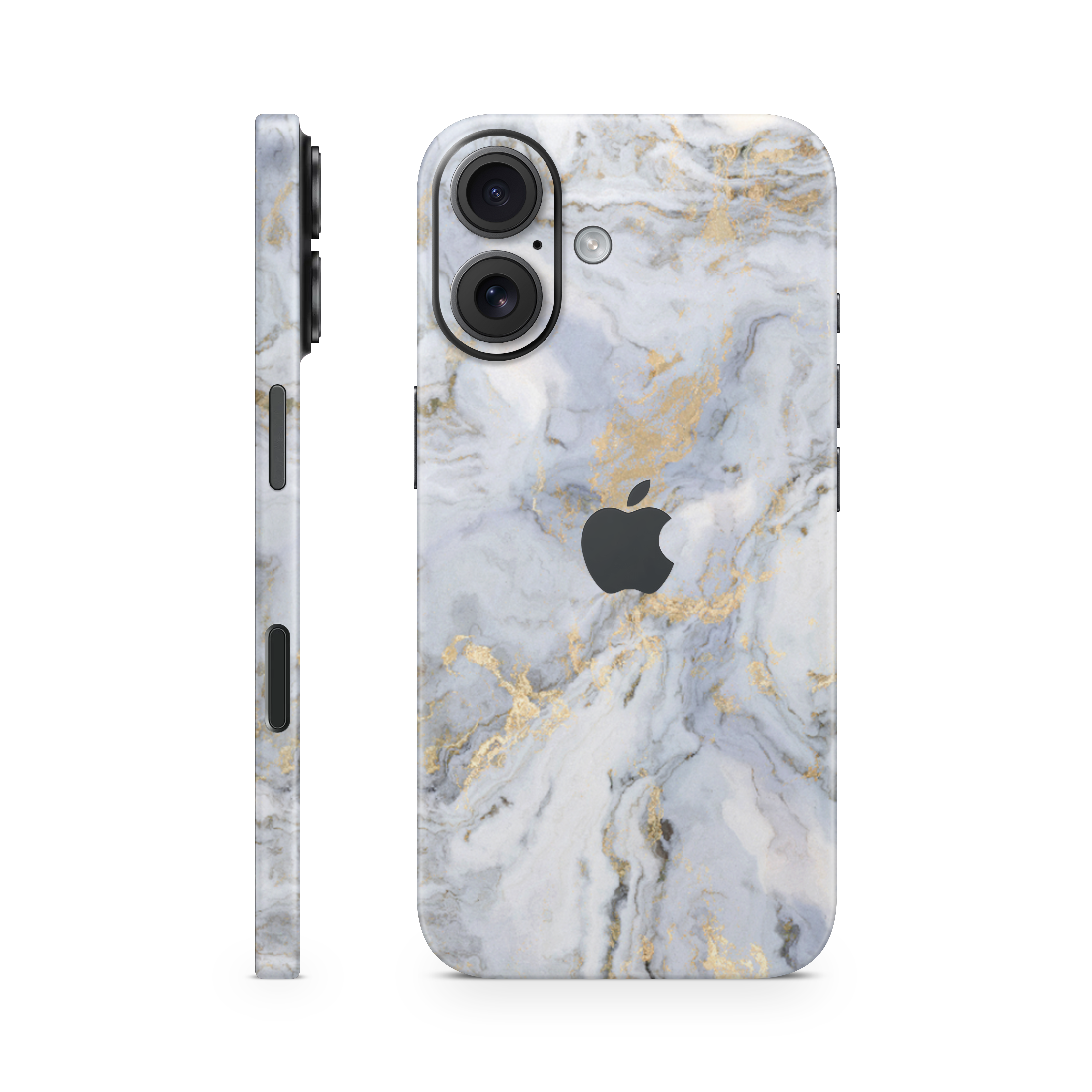 iPhone 16 Plus Skin Gold Marble