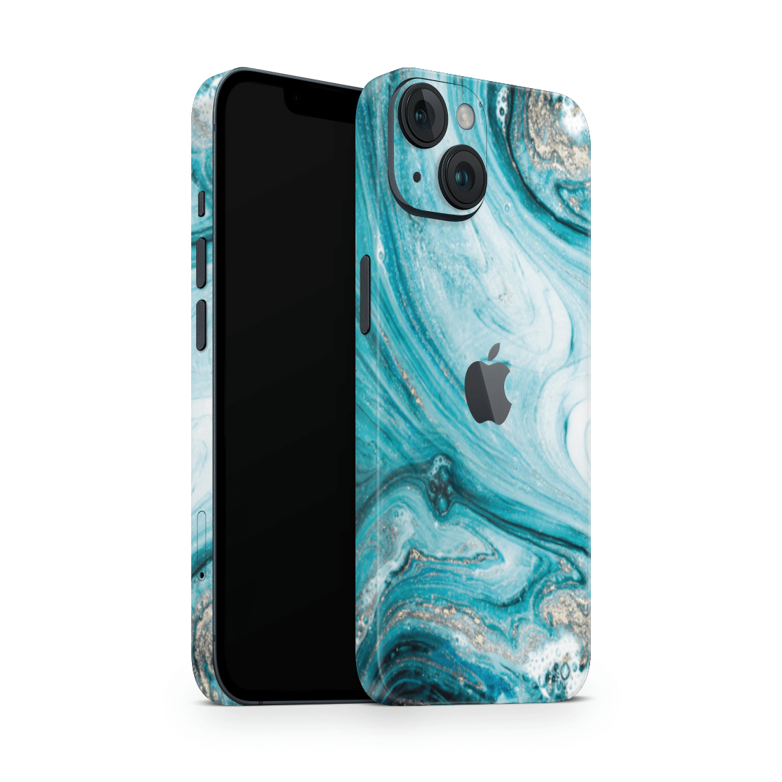 iPhone 12 Mini Skin Liquid Bleu