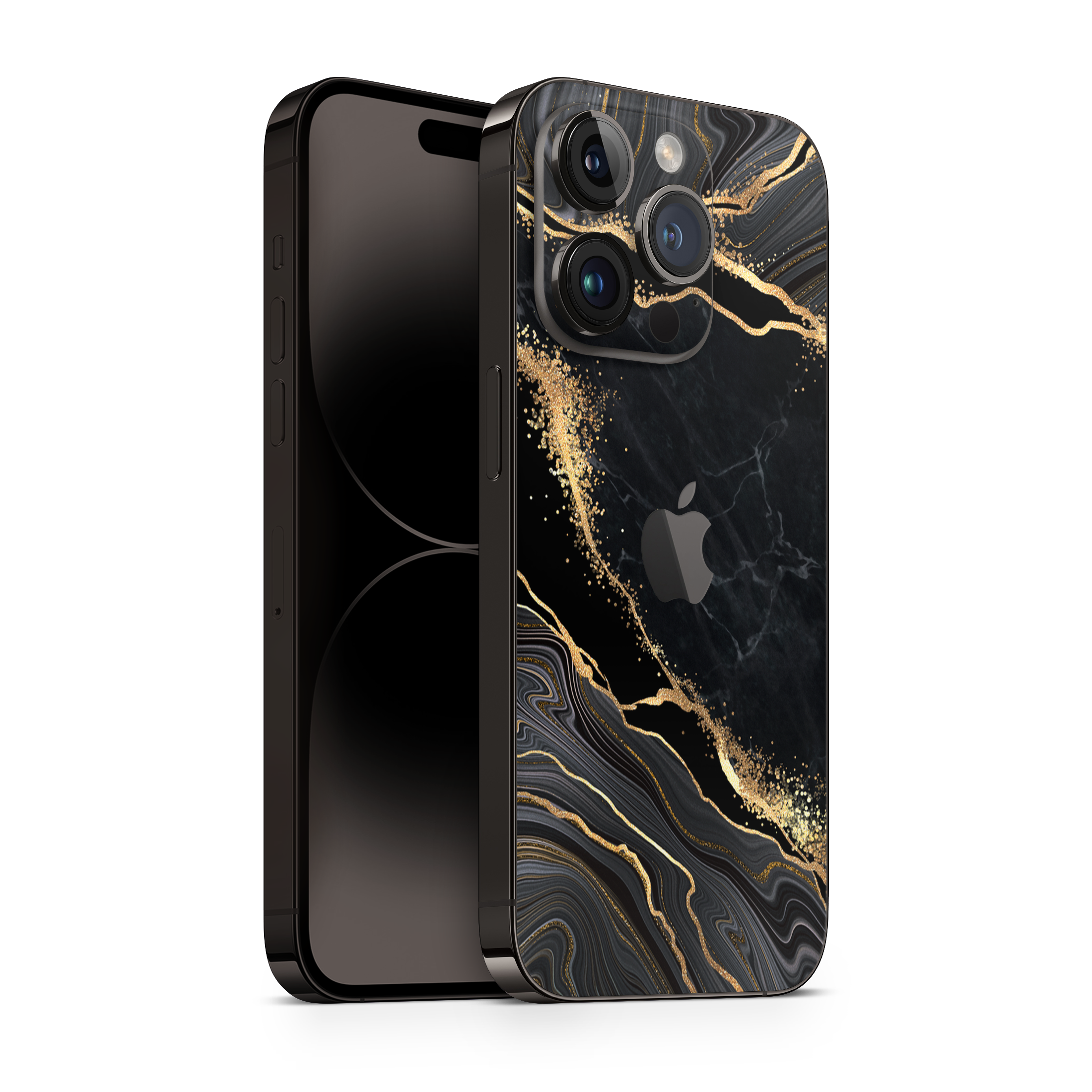 iPhone 16 par peau de luxe noir